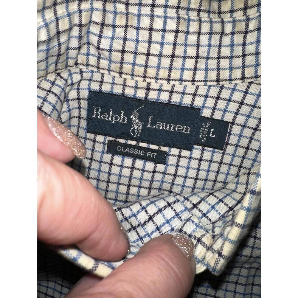 Lot 6 Tommy Hilfiger Levi’s Shirts Mens Button Long Sleeve Casual Career Dress L - Picture 5 of 7